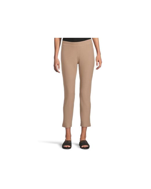 Eileen Fisher Black Petite Slim Ankle Pant Dress Pants, Nylon