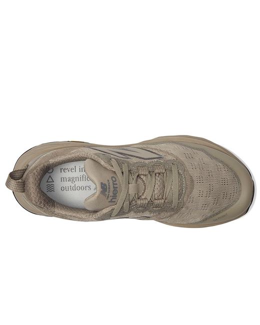 New Balance Gray Fresh Foam X Hierro V9 Running Shoes Arid Stone/Castlerock 8 B