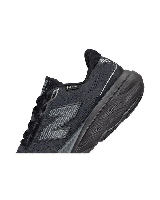 New Balance Black Fresh Foam X 880 V15 Gore-Tex(R) Running Shoes/Castlerock/ Metallic 7.5 Ee for men