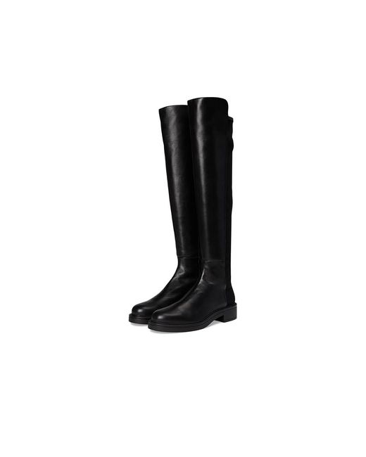 Stuart Weitzman Black 5050 Celia Boots Boots, Leather