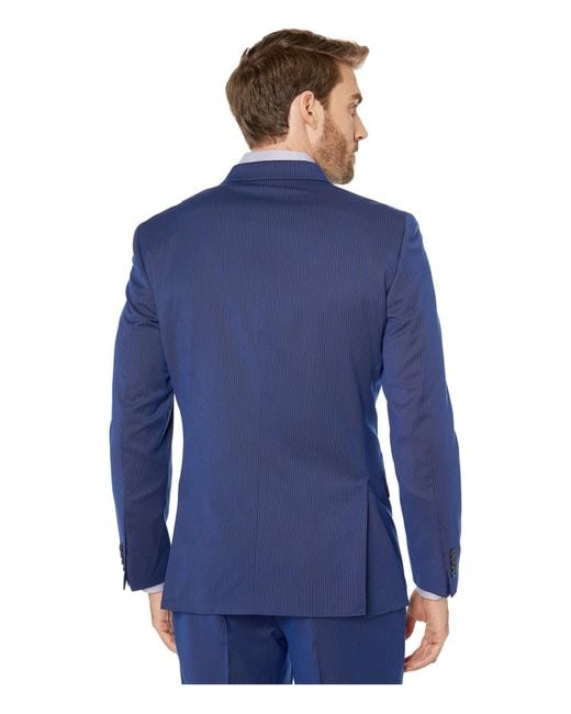 Kenneth Cole REACTION Mens Skinny Fit Stretch Finished Bottom Suits