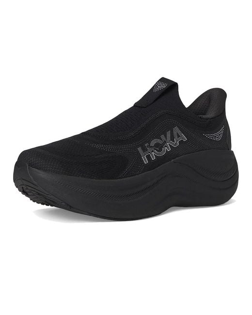 Hoka One One Black Skyward Laceless Running Shoes/ 14 D for men