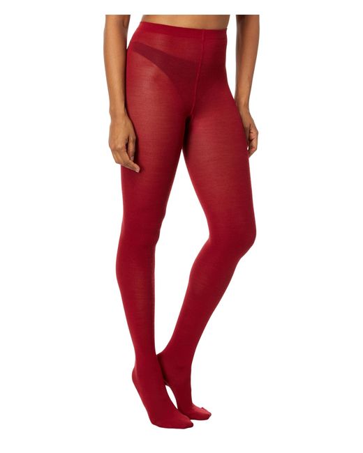 Wolford Merino Tights in Red