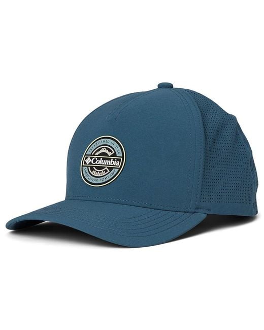 Columbia Blue Mountaincap 3D Stretch Snap Back Beanies, Elastane/Polyester