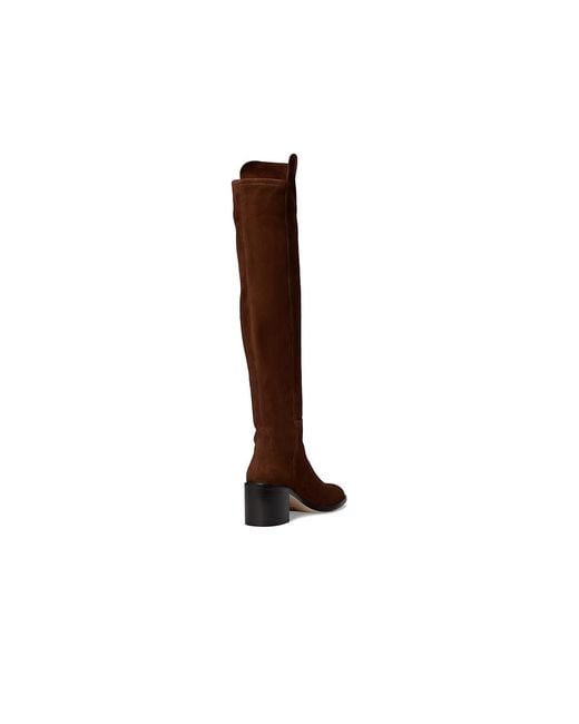 Stuart Weitzman Black 5050 Finn Boots Boots Deep Cofe/Deep Cofe/Maron Vino, Leather