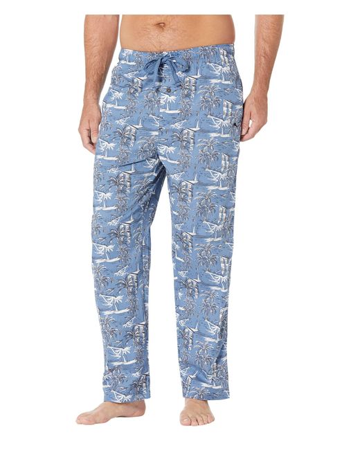 Tommy Bahama Cotton Woven Pj Pants in Blue for Men | Lyst