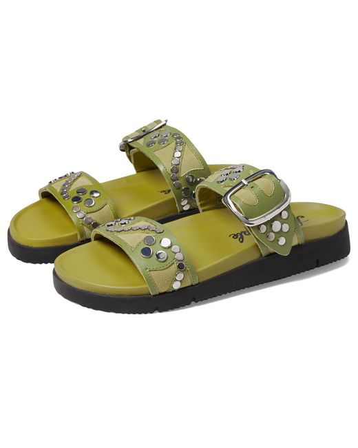 Free People Revelry Studded Sandal in Green | Lyst