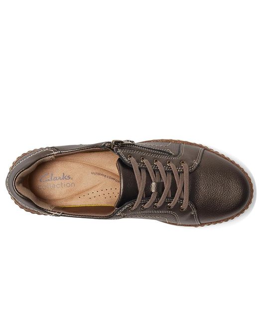 Clarks Brown Caroline Janna ( Metallic) Shoes