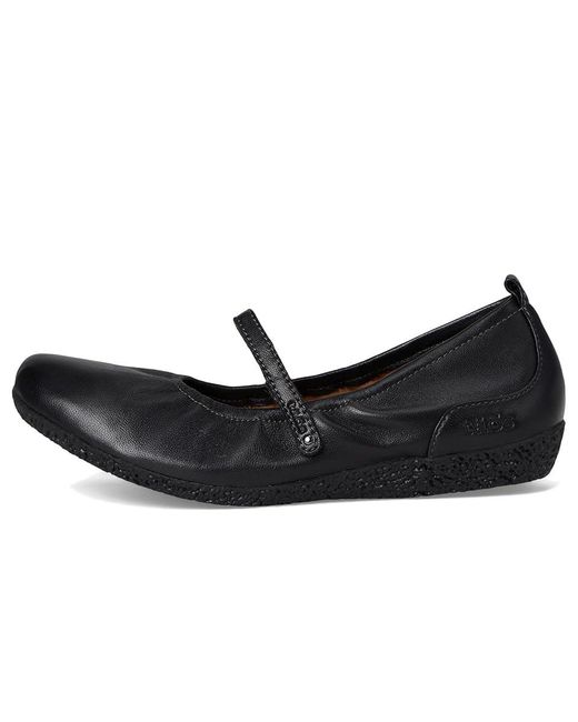 Taos Footwear Black Babble Dress Flat Shoes, Leather
