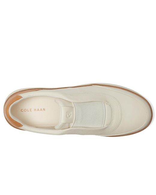 Cole Haan White Grandpro Maxfield Slip-On Sneakers Shoes Ivory/Biscuit 11 B