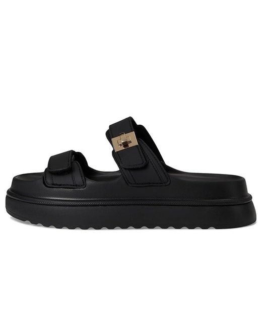 Steve Madden Black Bigschmona Sandals, Suede