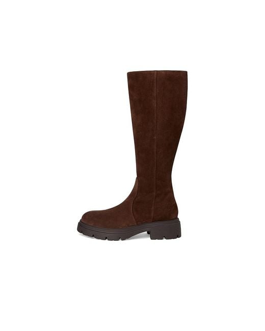 Stuart Weitzman Brown Hudson Lite Zip Boots Boots, Leather/Suede