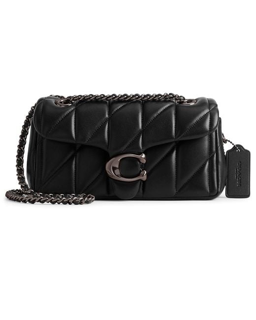 COACH Quilted Tabby Shoulder Bag 20 With Chain in Black Lyst