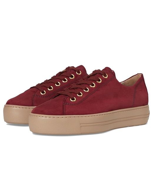 Paul Green Red Bixby Sneakers Shoes