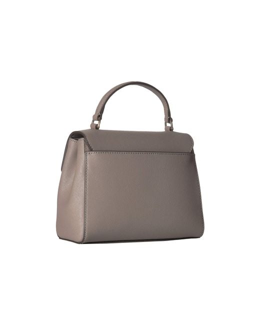 ハンドバッグ [ToryBurch] ROBINSON PEBBLED SMALL SATCHEL - GRAY HERON Tory Burch Robinson Pebble Leather Small Tote ~NWT~ Grey