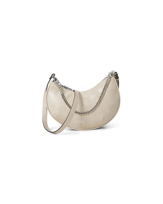 Guess White Amys Convertible Crossbody Cross Body Handbags, Polyurethane