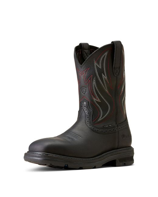 Ariat Sierra Shock Shield Steel Toe Work Boots in Black for Men Lyst