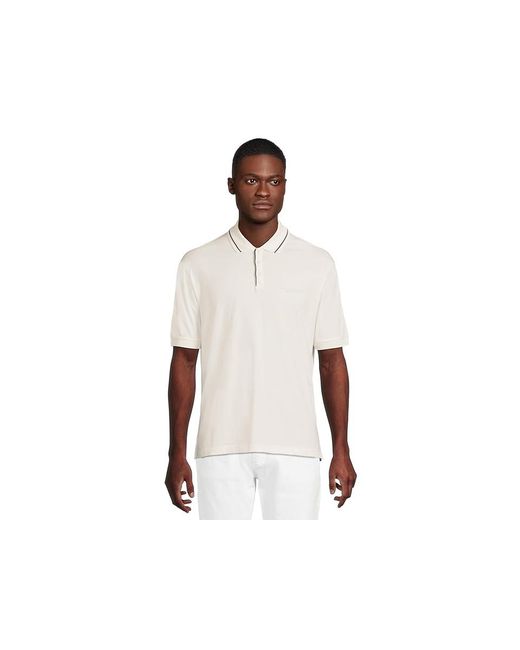 ARMANI EXCHANGE Black Milano/New York Logo Polo Shirt Sweatshirt for men