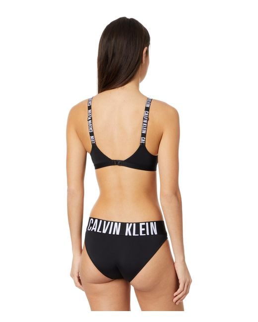 Calvin Klein Intense Power Micro Lightly Lined Bralette in Black