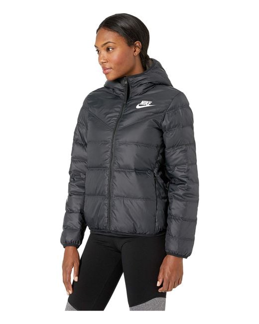 Nike Sportswear Windrunner Down Fill Jacket Reversible in Black | Lyst