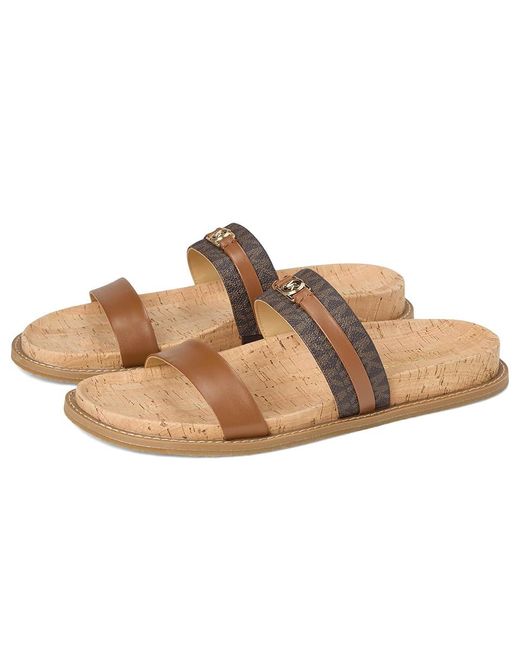 MICHAEL Michael Kors Black Dy Flat Sandal Slide