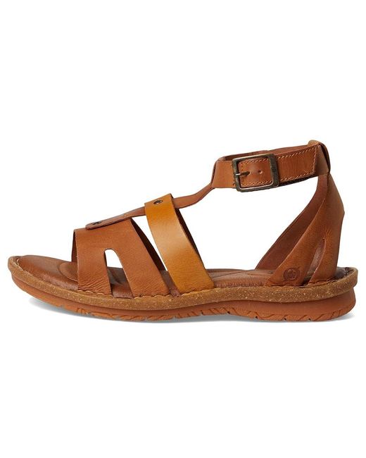 Born Brown Tropi Flat Shoes/Terracota/Legna 11 M (B) Leather