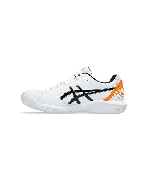 Asics White Gel-Dedicate 8 Pickleball (/Shocking) Shoes for men