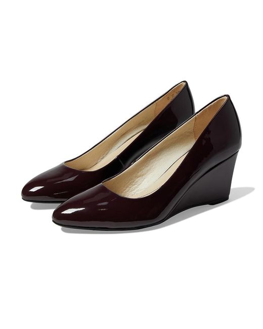 LifeStride Black Gio Wedge (Pinot Noir) Shoes