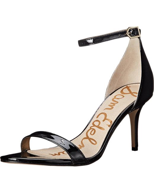 sam edelman black sandal heel