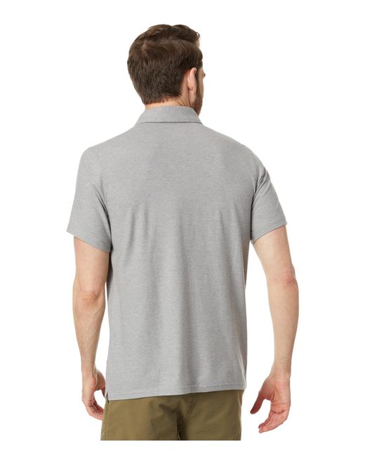 Smartwool Gray Short Sleeve Polo for men