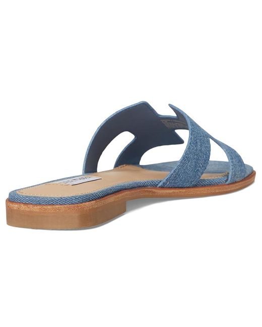 Steve Madden Blue Hadyn Sandal (Denim Fabric) Shoes