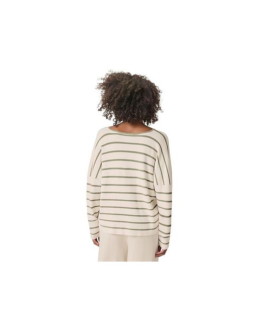 Splendid Black Veronica Striped Sweater Sweater Moonstone/Soft Vob Xs 0-2) Polyester/Viscose