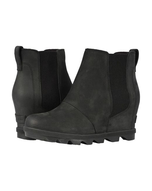 sorel joan of arctic wedge ii chelsea black