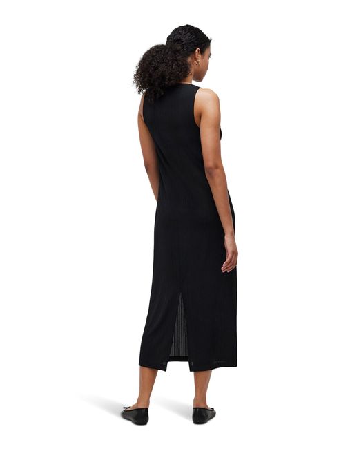 Madewell Black Rib-knit Sleeveless Maxi Dress