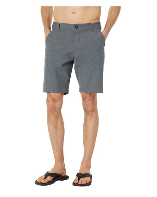 Rip Curl Synthetic Boardwalk Phase 19 Hybrid Shorts in Metallic for Men