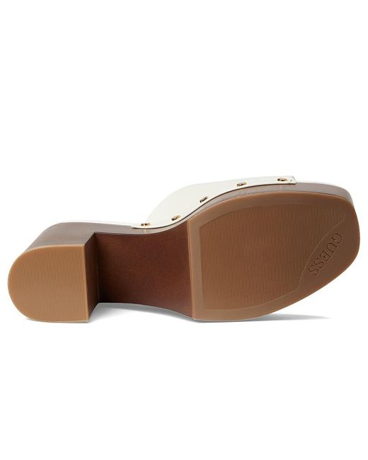 Guess White Qisha Wedge Shoes, Rubber