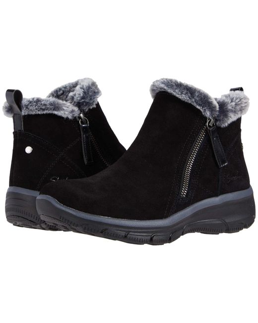 skechers relaxed fit easy going high zip women's ankle boots