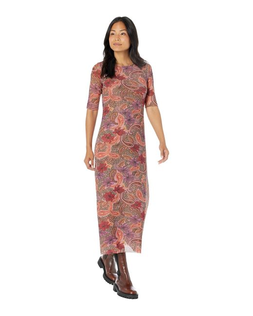 Johnny Was Haley Midi Dress in Red Lyst