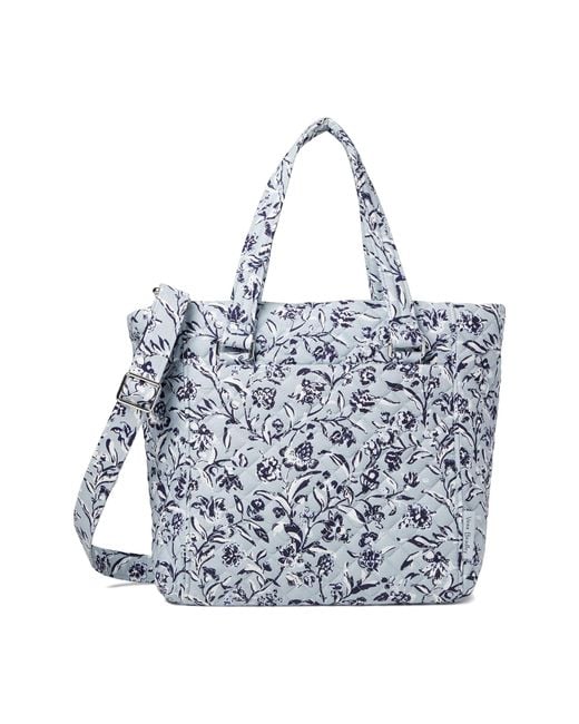 Vera Bradley Cotton Multistrap Shoulder Satchel Purse in Blue Lyst