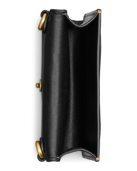 COACH Printed Leather Half Flap Card Case in Black Lyst