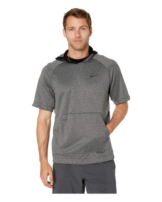 Nike Black Spotlight Hoodie Short Sleeve Pullover for men