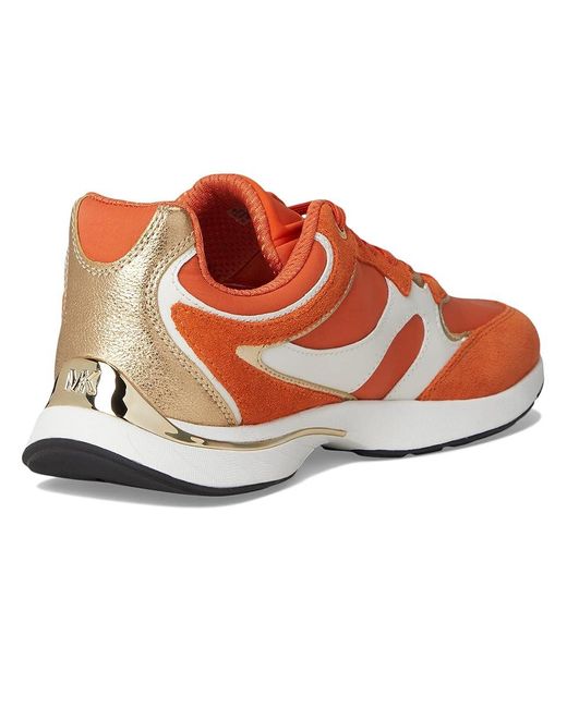 Michael Kors Riley Trainer Shoes in Red | Lyst