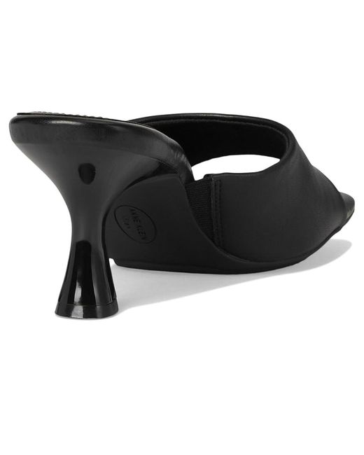 Anne Klein Black Jerilyn High Heels, Rubber