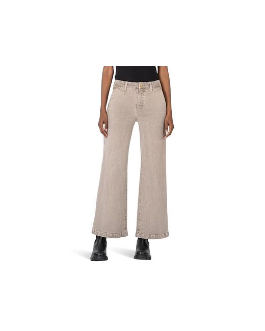 Kut From The Kloth Black High-Rise Wide Leg Jeans