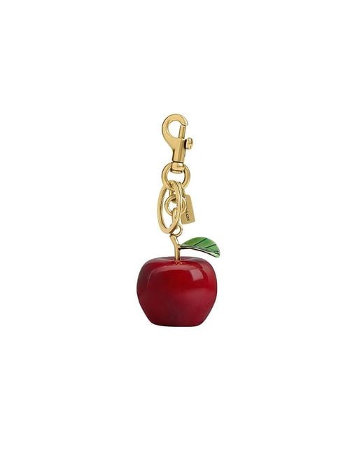 COACH Black Small Apple Bag Charm Wallet