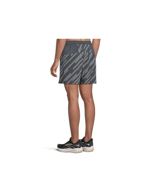 Brooks Black Journey 7 2-In-1 Shorts Shorts, Polyester/Spandex for men