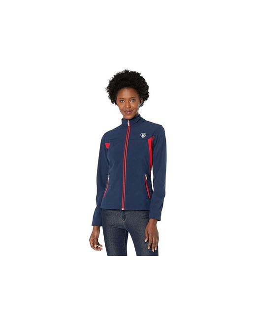 Ariat Blue New Softshell Jacket Clothing, Polyester/Spandex