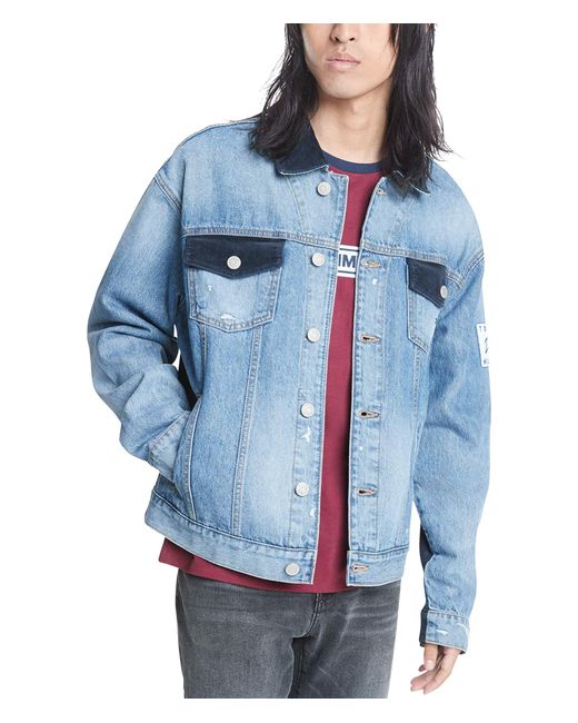 tommy hilfiger blue jean jacket