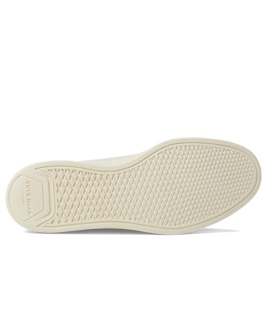 Cole Haan White Grand Crosscourt Modern Perforated Sneaker for men