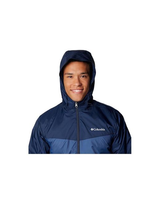 Columbia Blue Glennaker Ii Sherpa Lined Jacket Jacket Collegiate/Dark Mountain, Nylon/Polyester for men